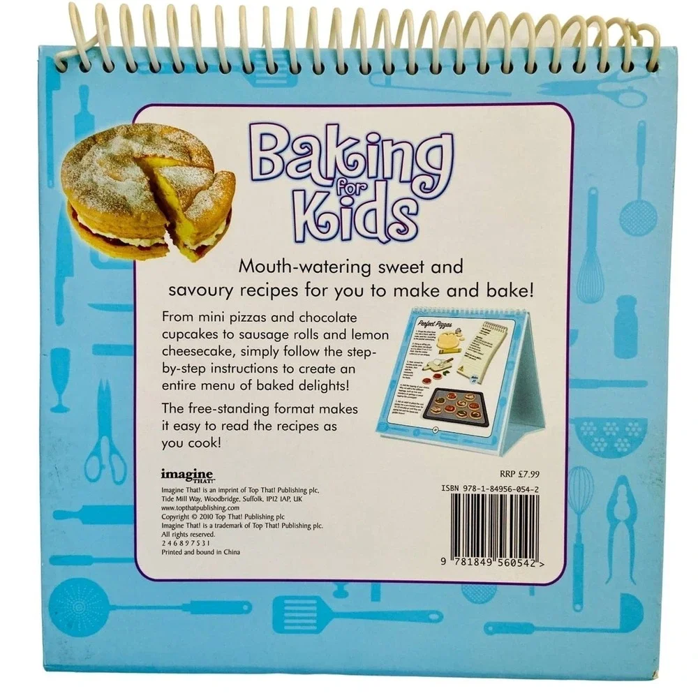 Baking for Kids Spiral Bound Easel Cookbook Imagine That Sweet Savory Recipe